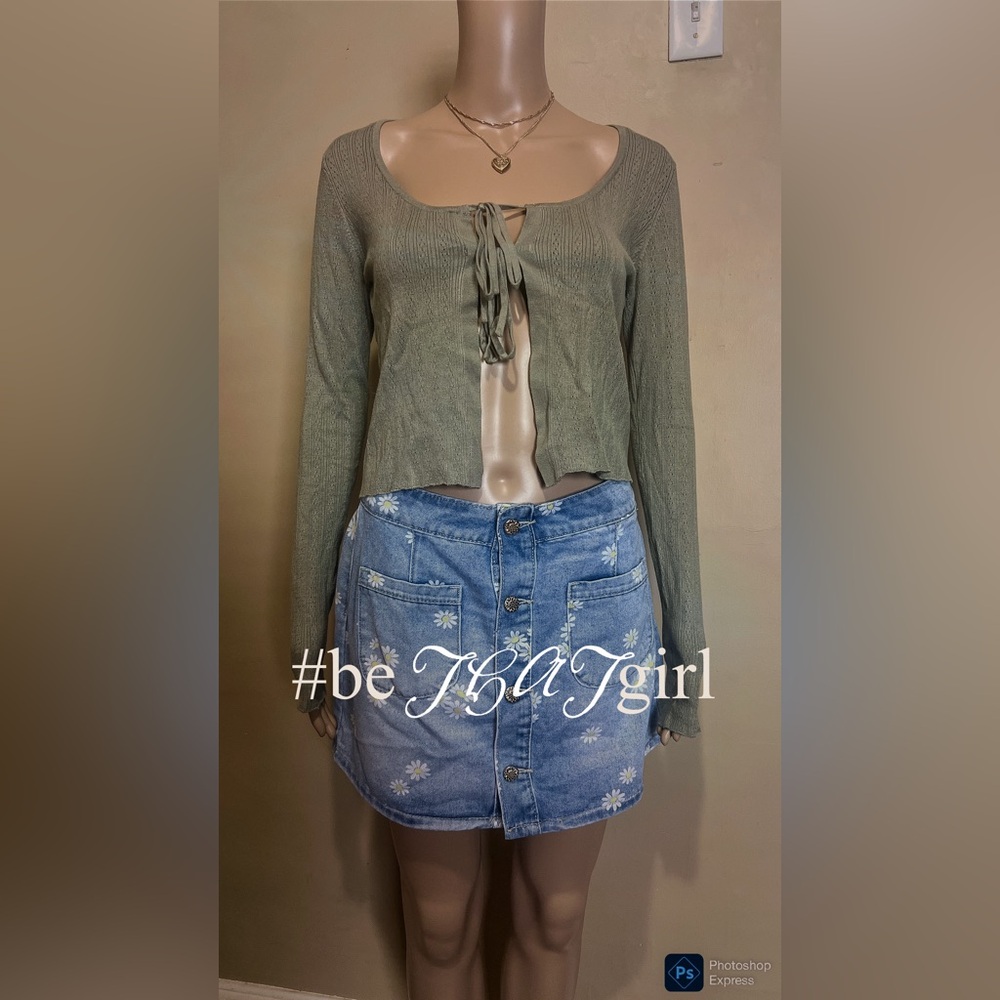 Pointelle Flyaway Cardigan